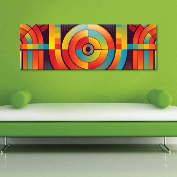 70x40 cm - Játék a színekkel vászonkép