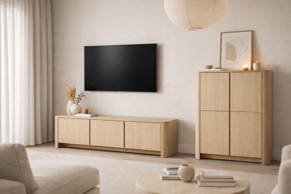 Sorrenti TV szekrény 168 cm – vicenza tölgy