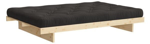 Natúr színű borovi fenyő franciaágy 160x200 cm Kanso – Karup Design