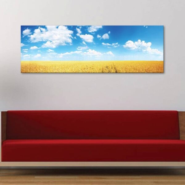 70x40 cm - Végtelen búza mező vászonkép