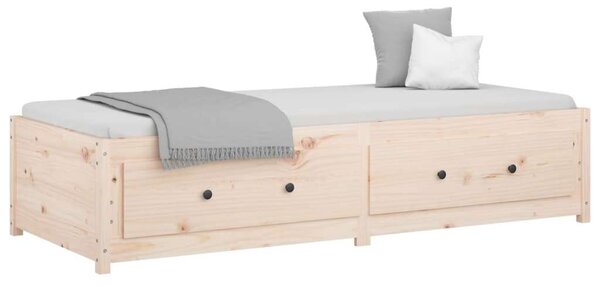 VidaXL 2FT6 Small Single tömör fenyőfa nappali ágy 75x190 cm