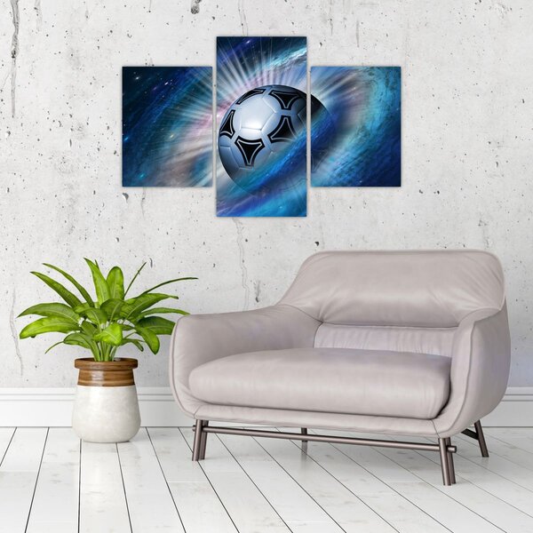 Kép - Futball a térben (90x60 cm)