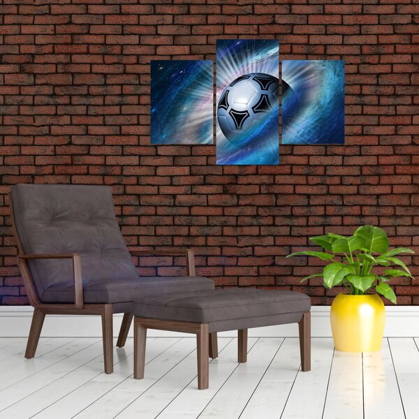 Kép - Futball a térben (90x60 cm)
