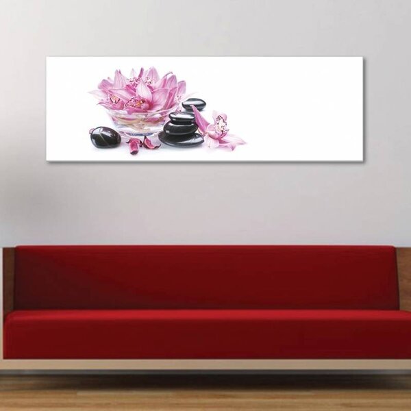 70x40 cm - Egyszerű és tiszta orchidea vászonkép