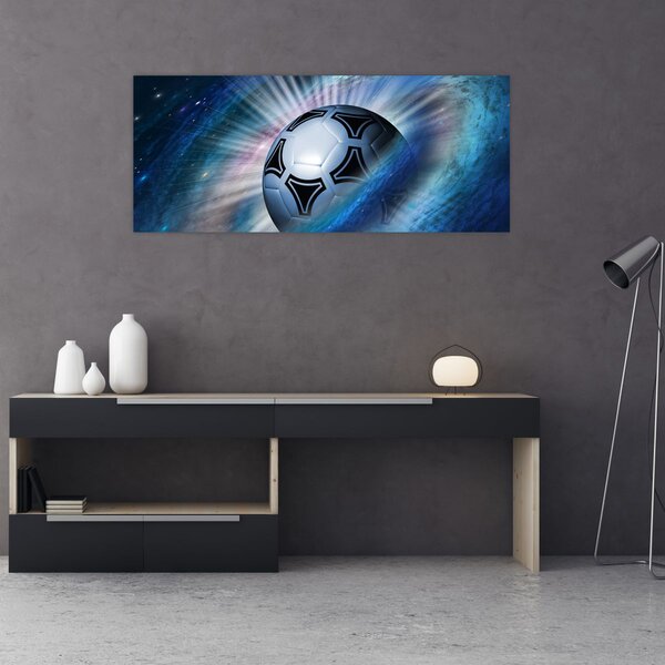 Kép - Futball a térben (120x50 cm)