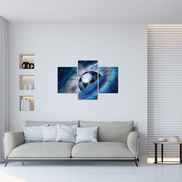Kép - Futball a térben (90x60 cm)