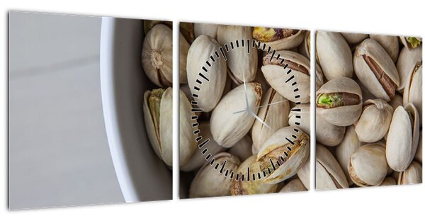 Pisztácia -kép (órával) (90x30 cm)