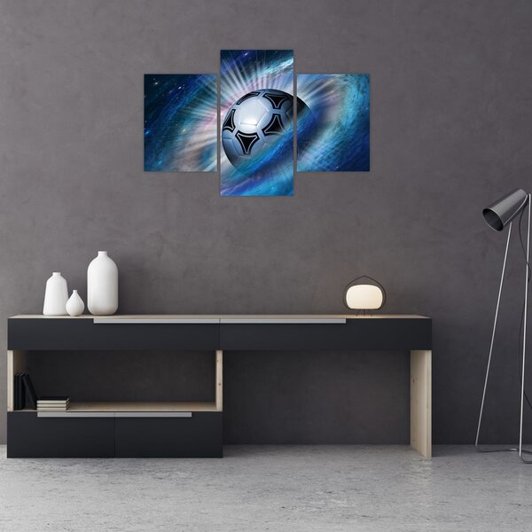 Kép - Futball a térben (90x60 cm)