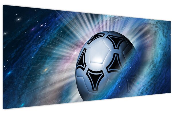 Kép - Futball a térben (120x50 cm)