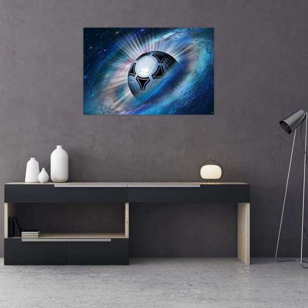 Kép - Futball a térben (90x60 cm)
