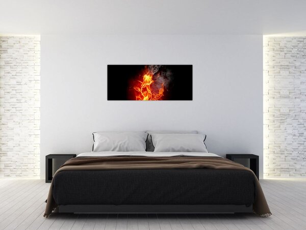 Kép - Rózsák a tűzben (120x50 cm)