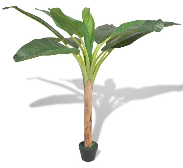 Műbanánfa virágcseréppel 150 cm zöld