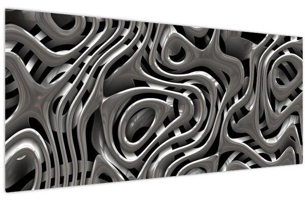 Kép - Fémes absztrakció (120x50 cm)