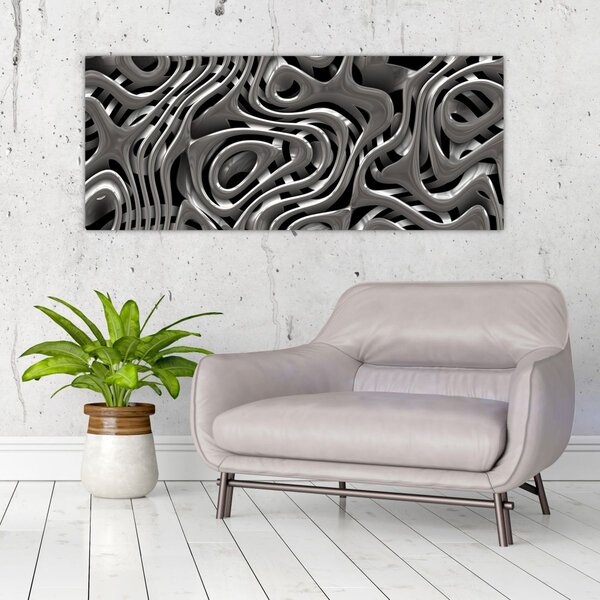 Kép - Fémes absztrakció (120x50 cm)