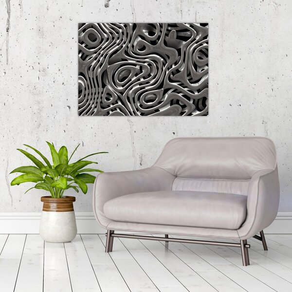 Kép - Fémes absztrakció (70x50 cm)