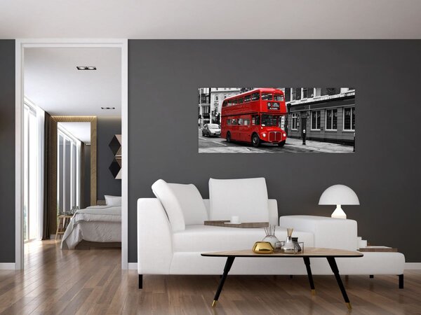 Kép - London busszal (120x50 cm)