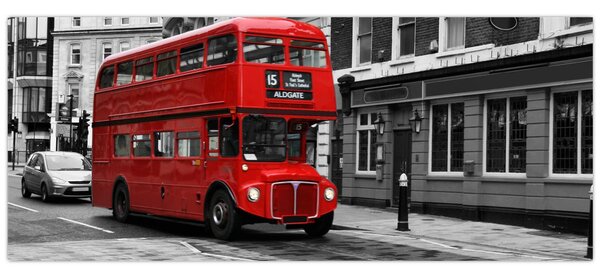 Kép - London busszal (120x50 cm)