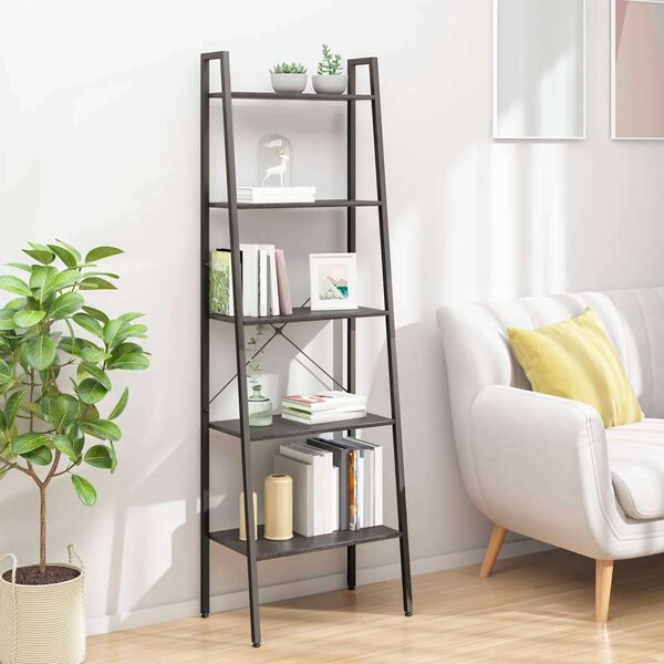 VidaXL 5 Polcos Állópolc - Fekete - 56x35x174 cm