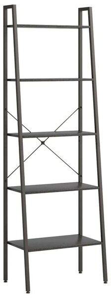 VidaXL 5 Polcos Állópolc - Fekete - 56x35x174 cm