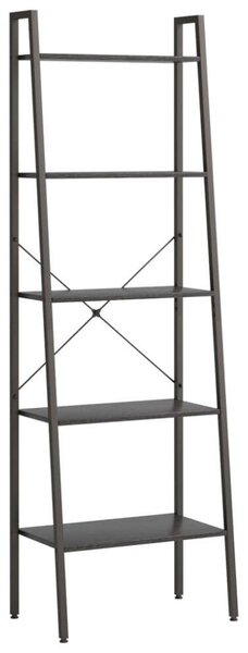 VidaXL 5 Polcos Állópolc - Fekete - 56x35x174 cm