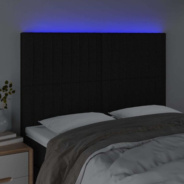 LED Fejtámla - Fekete Szövet - 144x128cm