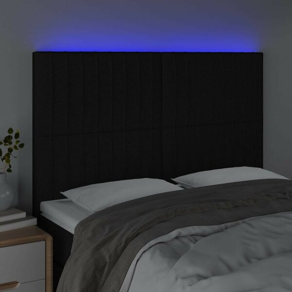 LED Fejtámla - Fekete Szövet - 144x128cm