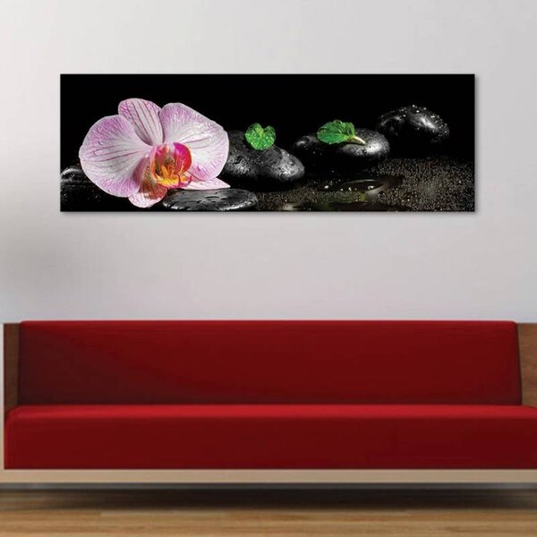 70x40 cm - Orchidea feng shui és spa vászonkép