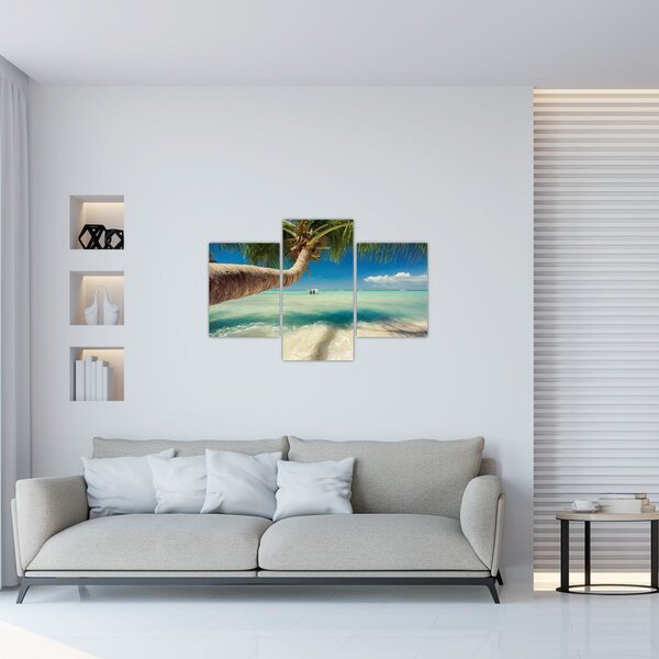 Kép - Tiszta tenger pálmafával (90x60 cm)