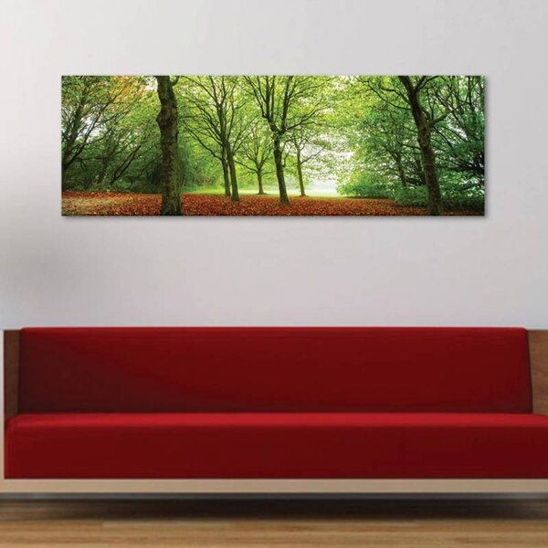 70x40 cm - Zöldelő fák vászonkép