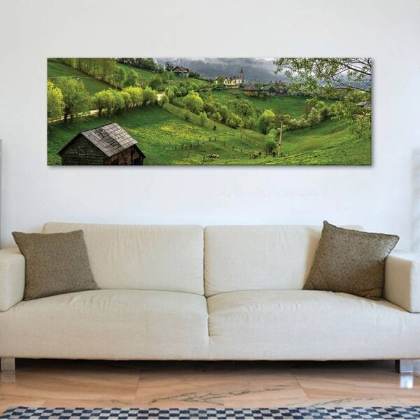 70x40 cm - Transylvania Erdély tájkép vászonkép