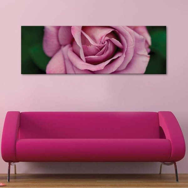 70x40 cm - Pink rózsa vászonkép