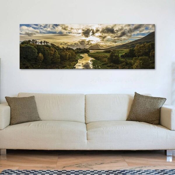 70x40 cm - Norvégia tájkép vászonkép