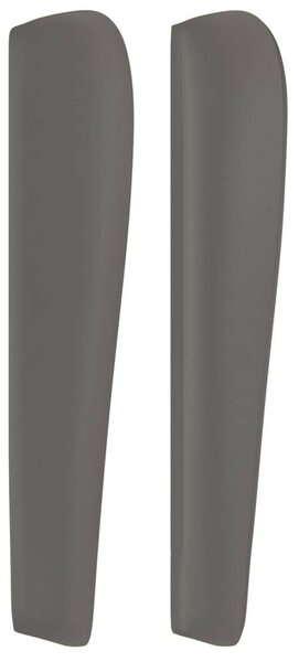 VidaXL Ágyfejtámla - Szürke Műbőr - Szárnyakkal - 147cm