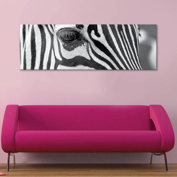 70x40 cm - Zebra szemek vászonkép