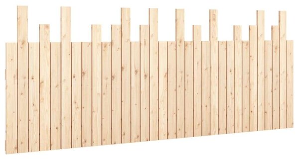 VidaXL tömör fenyőfa fali fejtámla 204x3x80 cm