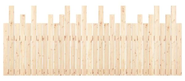 VidaXL tömör fenyőfa fali fejtámla 204x3x80 cm