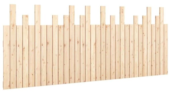 VidaXL tömör fenyőfa fali fejtámla 204x3x80 cm