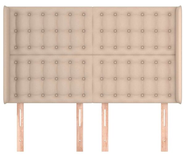 VidaXL Ágytámlá - Cappuccino Műbőr - 147x16x118/128 cm
