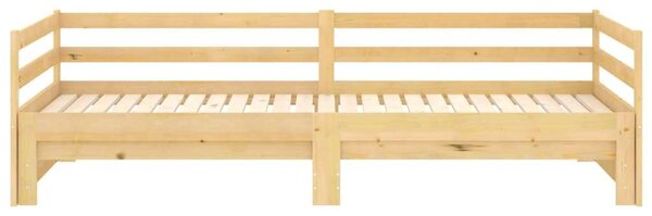 VidaXL tömör fenyőfa kihúzható kanapéágy 2 x (90 x 200) cm