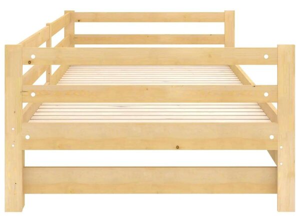 VidaXL tömör fenyőfa kihúzható kanapéágy 2 x (90 x 200) cm