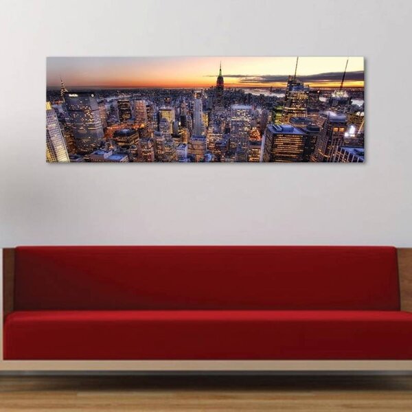 70x40 cm - New York látkép felhőkarcolók vászonkép