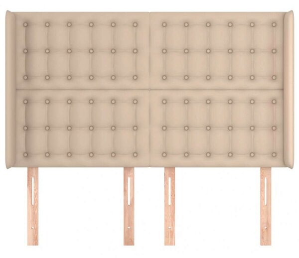 VidaXL Ágytámlá - Cappuccino Műbőr - 147x16x118/128 cm