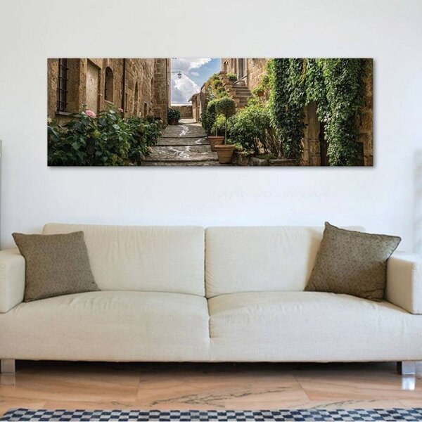 70x40 cm - Egy barátságos utca vászonkép