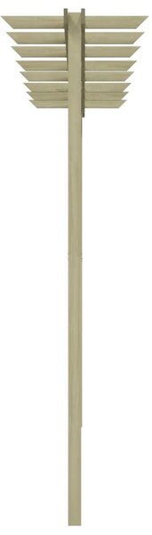 Kerti pergola impregnált fenyőfalécekből 360 x 200 x 60 cm