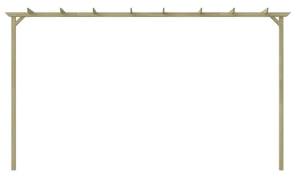 Kerti pergola impregnált fenyőfalécekből 360 x 200 x 60 cm