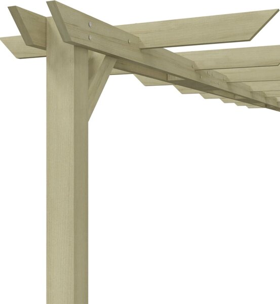 Kerti pergola impregnált fenyőfalécekből 360 x 200 x 60 cm