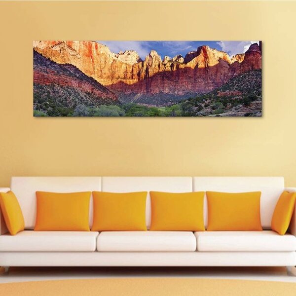 70x40 cm - Napfény a sziklákonk vászonkép