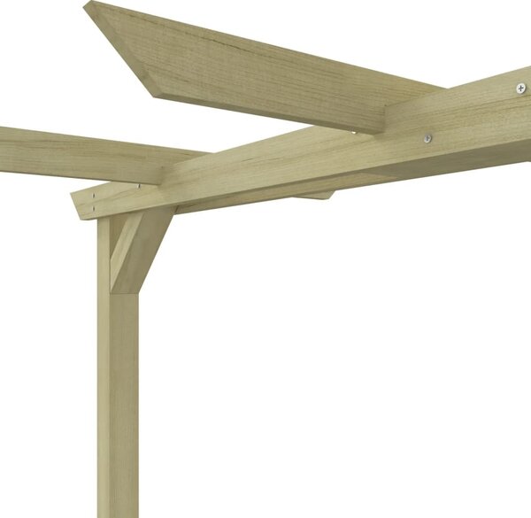 Kerti pergola impregnált fenyőfalécekből 360 x 200 x 60 cm