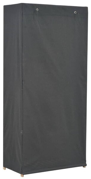 Szürke szövet ruhásszekrény 79 x 40 x 170 cm