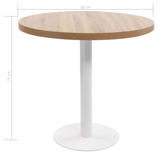 Bisztróasztal - Kerek - MDF - 80 cm